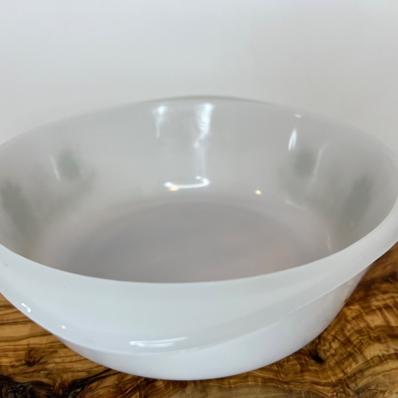 Vintage Jeannette Glasbake White Green Daisy 1 ½ Qt Casserole Dish #J2600 USA - Picture 14 of 16